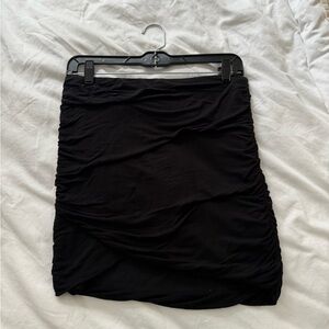Free People black ruched mini skirt size small